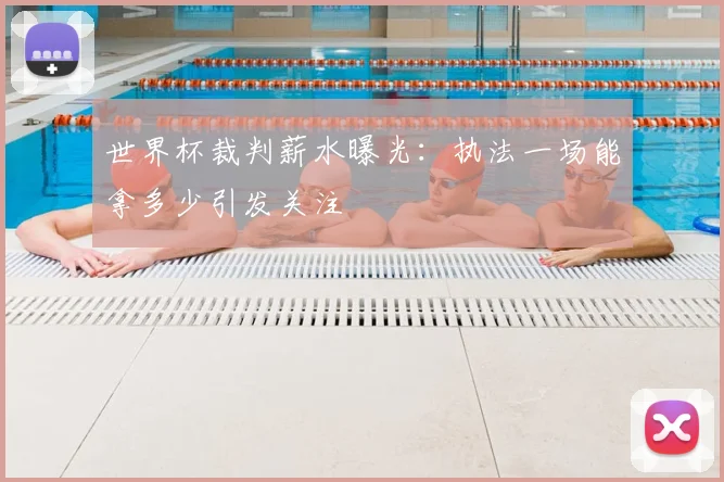 世界杯裁判薪水曝光:执法一场能拿多少引发关注